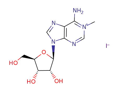 Molecular Structure of 34308-25-3 (1-METHYLADENOSINE HYDROIODIDE)