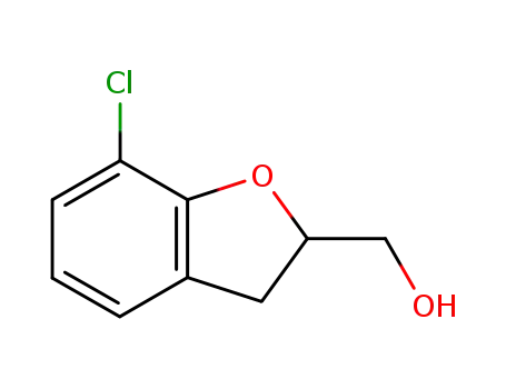 Molecular Structure of 26018-44-0 ((7-Chloro-2,3-dihydrobenzofuran-2-yl)Methanol)