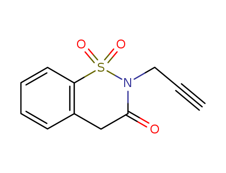2-PROPARGYL-2H-1,2-BENZOTHIAZIN-3(4H)-ONE 1,1-DIOXIDE
