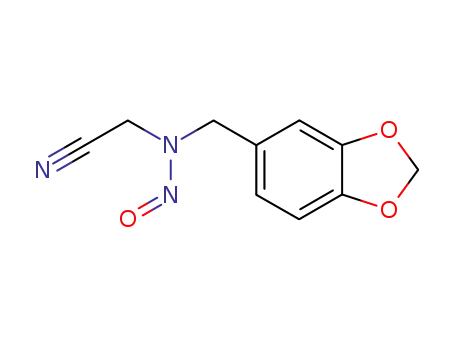 Molecular Structure of 3201-36-3 ([(1,3-benzodioxol-5-ylmethyl)(nitroso)amino]acetonitrile)