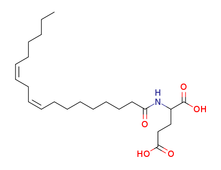 2601-92-5,glutamic acid linoleamide,Glutamicacid, N-linoleoyl- (7CI); Glutamic acid, N-linoleoyl-, L- (8CI); L-Glutamicacid, N-(1-oxo-9,12-octadecadienyl)-, (Z,Z)-; L-Glutamic acid,N-[(9Z,12Z)-1-oxo-9,12-octadecadienyl]- (9CI); N-Linoleoyl-L-glutamic acid