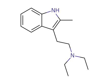 Molecular Structure of 26628-88-6 (N,N-diethyl-2-(2-methyl-1H-indol-3-yl)ethanamine)