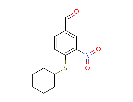 4-(Cyclohexylsulfanyl)-3-nitrobenzenecarbaldehyde