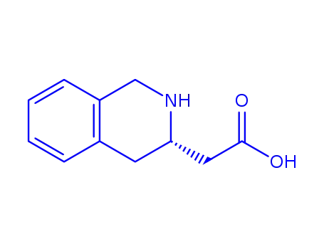 Molecular Structure of 187218-03-7 ((R)-2-TETRAHYDROISOQUINOLINE ACETIC ACID HYDROCHLORIDE)