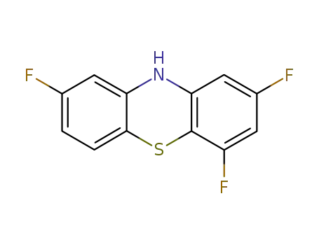 Molecular Structure of 322-81-6 (2,4,8-trifluoro-10H-phenothiazine)