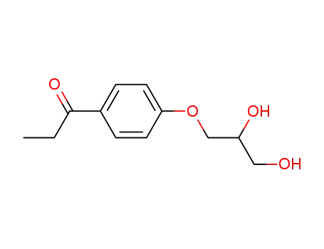 Molecular Structure of 2680-51-5 (4'-(2,3-Dihydroxypropoxy)propiophenone)