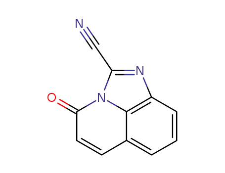 Molecular Structure of 266336-56-5 (4H-Imidazo[4,5,1-ij]quinoline-2-carbonitrile,4-oxo-(9CI))