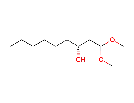 Molecular Structure of 272122-72-2 ((R)-(-)-3-HYDROXYNONANAL DIMETHYL ACETAL)