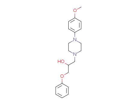 Molecular Structure of 2725-15-7 (4-(4-Methoxyphenyl)-α-(phenoxymethyl)-1-piperazineethanol)