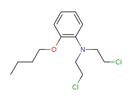 Molecular Structure of 27077-13-0 (2-butoxy-N,N-bis(2-chloroethyl)aniline)