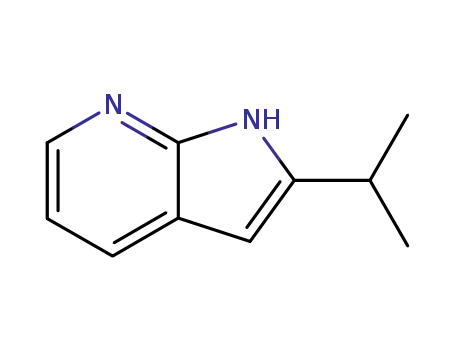 Molecular Structure of 27257-18-7 (2-(1-Methylethyl)-1H-pyrrolo[2,3-b]pyridine)