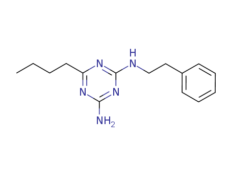 26741-11-7,6-butyl-N-(2-phenylethyl)-1,3,5-triazine-2,4-diamine,s-Triazine,2-amino-4-butyl-6-(phenethylamino)- (8CI)