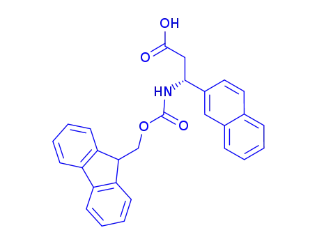 Molecular Structure of 269078-81-1 ((R,S)-Fmoc-3-amino-3-(2-naphthyl)-propionic acid)