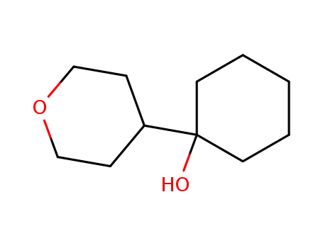 Molecular Structure of 27070-20-8 (Cyclohexanol, 1-(tetrahydro-4-pyranyl)-)