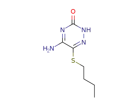 Molecular Structure of 32331-18-3 (5-amino-6-(butylsulfanyl)-1,2,4-triazin-3(2H)-one)