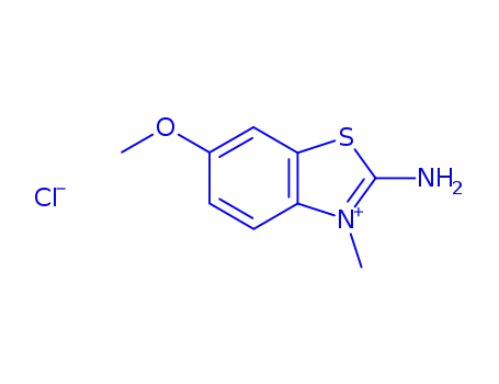 Molecular Structure of 322012-65-7 (2-amino-3-methyl-6-methoxybenzothiazolium chloride)