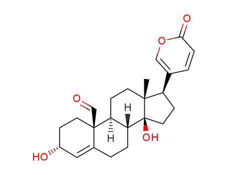 26611-41-6,3α,14-Dihydroxy-19-oxobufa-4,20,22-trienolide,Bufa-4,20,22-trienolide,3a,14-dihydroxy-19-oxo- (8CI);3-epi-Scilliglaucosidin; Pseudoscilliglancosidin; Pseudoscilliglaucosidin