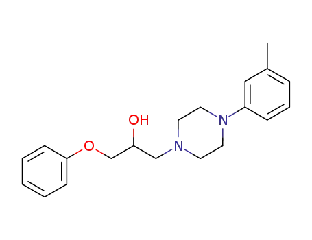 Molecular Structure of 2725-13-5 (1-[4-(3-methylphenyl)piperazin-1-yl]-3-phenoxypropan-2-ol)
