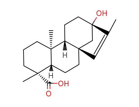 Molecular Structure of 129836-86-8 (13-hydroxy-ent-kaur-15-en-19-oic acid)