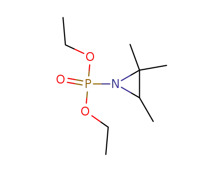 Molecular Structure of 27356-55-4 (diethyl (2,2,3-trimethylaziridin-1-yl)phosphonate)