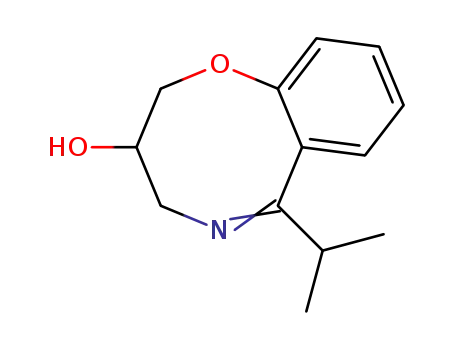 Molecular Structure of 27929-83-5 (3,4-Dihydro-6-isopropyl-2H-1,5-benzoxazocin-3-ol)