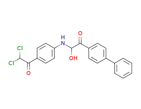 Molecular Structure of 27695-61-0 (1-(biphenyl-4-yl)-2-{[4-(dichloroacetyl)phenyl]amino}-2-hydroxyethanone)