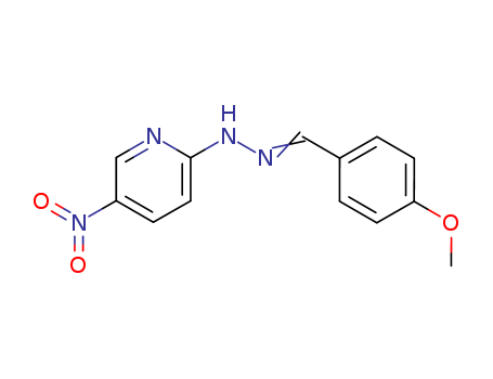 28058-33-5,2-{(2E)-2-[(4-methoxyphenyl)methylidene]hydrazino}-5-nitropyridine,p-Anisaldehyde,(5-nitro-2-pyridyl)hydrazone (8CI); 4-Methoxybenzaldehyde5-nitro-2-pyridylhydrazone; NSC 42430
