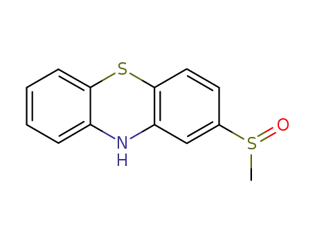 Molecular Structure of 27612-10-8 (2-Methylsulfinyl phenothiazine)