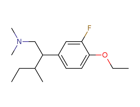 Molecular Structure of 27779-21-1 (4-Ethoxy-3-fluoro-N,N-dimethyl-β-(1-methylpropyl)benzeneethanamine)