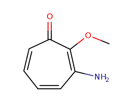 Molecular Structure of 2745-09-7 (2,4,6-Cycloheptatrien-1-one,  3-amino-2-methoxy-)