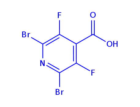 Molecular Structure of 325461-60-7 (2,6-DIBROMO-3,5-DIFLUOROISONICOTINIC ACID)