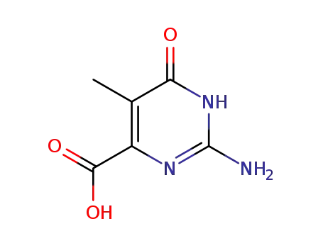 Molecular Structure of 2762-36-9 (2-amino-5-methyl-6-oxo-3,6-dihydropyrimidine-4-carboxylic acid)