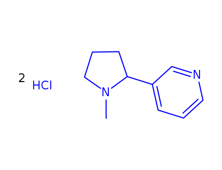 Pyridine,3-[(2S)-1-methyl-2-pyrrolidinyl]-, hydrochloride (1: )