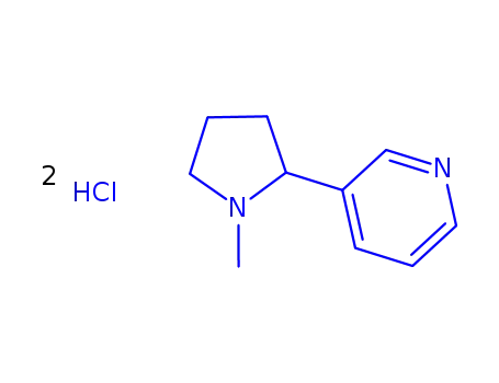 Molecular Structure of 2820-51-1 (Nicotine hydrochloride)