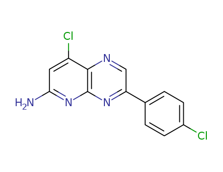 28649-00-5,8-chloro-3-(4-chlorophenyl)pyrido[2,3-b]pyrazin-6-amine,Pyrido[2,3-b]pyrazine,6-amino-8-chloro-3-(p-chlorophenyl)- (8CI); NSC 132259