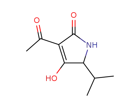 Molecular Structure of 2113-91-9 (3-acetyl-5-isopropyltetramic acid)
