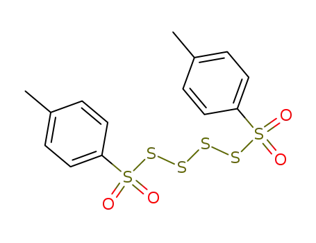 Molecular Structure of 28519-95-1 (1,6-bis(4-methylphenyl)hexasulfane 1,1,6,6-tetraoxide)