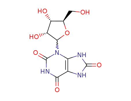 Molecular Structure of 2124-54-1 (uric acid riboside)