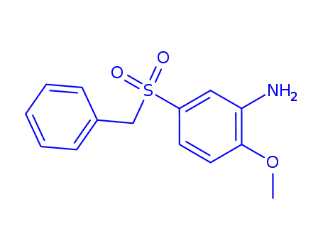 Molecular Structure of 2815-50-1 (5-Benzylsulfonyl-2-methoxy-aniline)