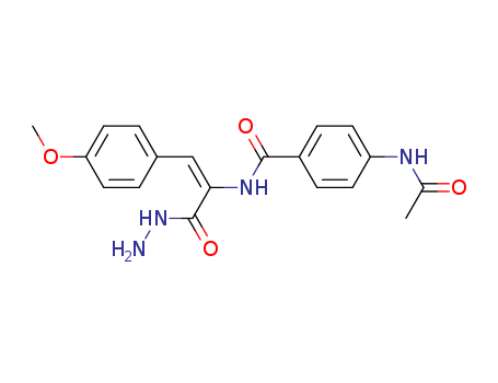 4-ACETAMIDO-N-[(Z)-1-(HYDRAZINECARBONYL)-2-(4-METHOXYPHENYL)VINYL]BE NZAMIDECAS