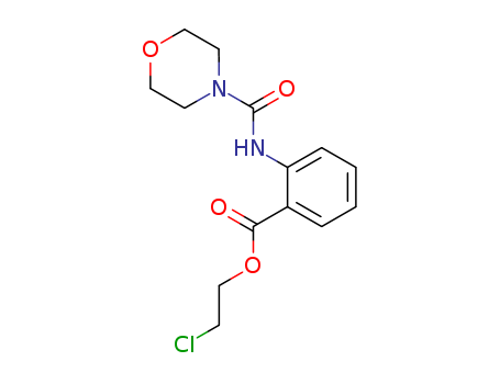 Benzoic acid,2-[(4-morpholinylcarbonyl)amino]-, 2-chloroethyl ester cas  21282-73-5