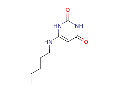 28484-87-9,6-(pentylamino)pyrimidine-2,4(1H,3H)-dione,Uracil,6-(pentylamino)- (8CI); 6-(n-Pentylamino)uracil; GW 18E; NSC 212358