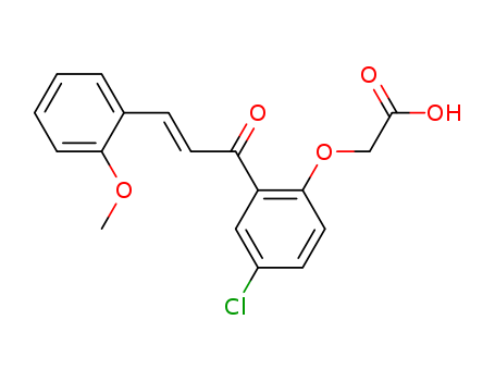 28328-73-6,4-Chloro-2-[3-(o-methoxyphenyl)propenoyl]phenoxyacetic acid,Aceticacid, [4-chloro-2-(o-methoxycinnamoyl)phenoxy]- (8CI); 2-(2-Methoxycinnamoyl)-4-chlorophenoxyaceticacid