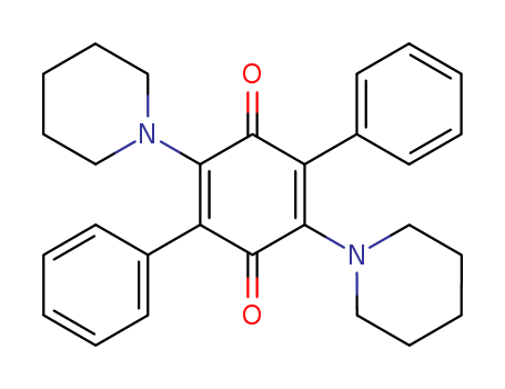 28293-29-0,2,5-diphenyl-3,6-di(piperidin-1-yl)cyclohexa-2,5-diene-1,4-dione,p-Benzoquinone,2,5-diphenyl-3,6-dipiperidino- (8CI); NSC 112386