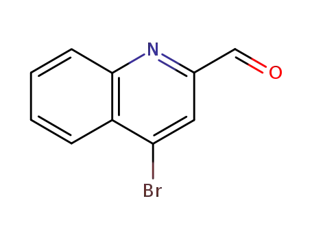 Molecular Structure of 28615-70-5 (4-BROMOQINOLINE-2-CARBOXALDEHYDE)