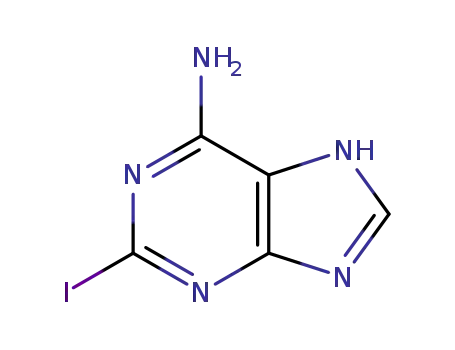 Molecular Structure of 28128-26-9 (2-Iodoadenine)