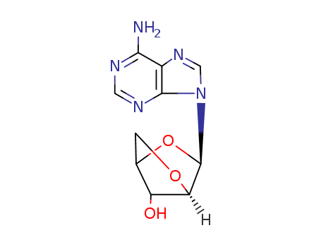 28446-41-5,9-(2,5-anhydropentofuranosyl)-9H-purin-6-amine,Adenine,9-(2,5-anhydro-b-D-arabinofuranosyl)-(8CI); 2,5-Dioxabicyclo[2.2.1]heptane, 9H-purin-6-amine deriv.;9-(2',5'-Anhydro-b-D-arabinofuranosyl)adenine;NSC 79491