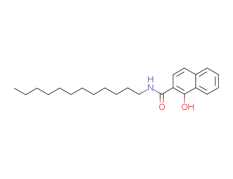 Molecular Structure of 28279-38-1 (N-DODECYL-1-HYDROXY-2-NAPHTHALENE-CARBOX AMIDE, TECH., 90%)