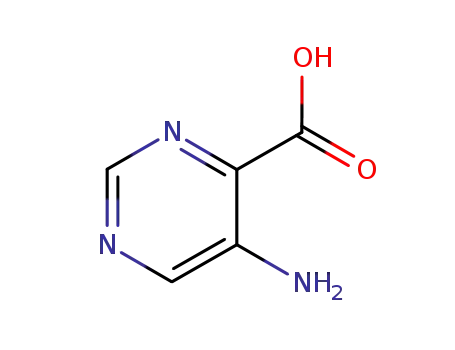 Molecular Structure of 59950-53-7 (5-Aminopyrimidine-4-carboxylic acid)