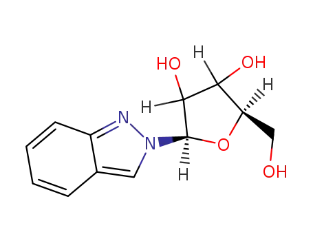 Molecular Structure of 28083-97-8 (2-pentofuranosyl-2H-indazole)